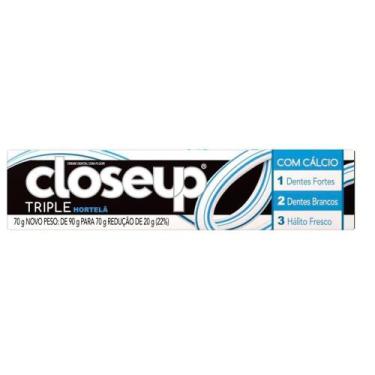 Imagem de Creme Dental Close Up Triple Hortelã 70g Embalagem com 12 Unidades