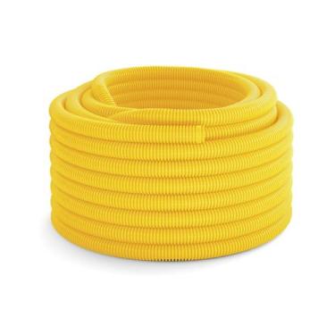 Imagem de Eletroduto Flex Pvc Amarelo Corrugado 25mm 25 Mts - Krona