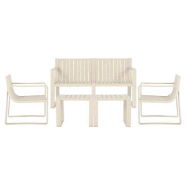 Imagem de Conjunto 2 Poltronas, 1 Sofá 2 Lug e 2 Mesas Área Externa Verte Eco Ri