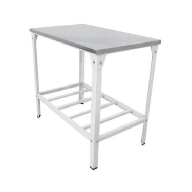Imagem de Mesa Bancada Inox Industrial Manipulação Cozinha Industrial 1 metro - 