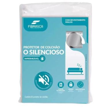 Imagem de Protetor de colchão lençol de Solteiro Impermeável Fibrasca O Silencio