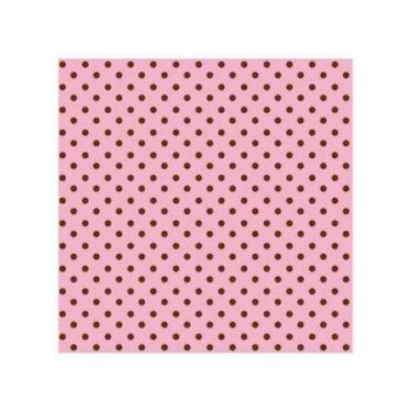 Imagem de EVA Estampado POÁ 40x60 C/5fls Make+ Bolinha Rosa e Marrom