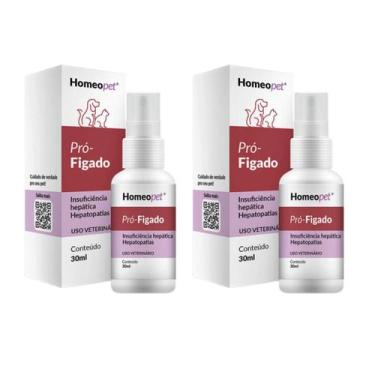Imagem de Kit 2 Pró Fígado Cães Insuficiência Hepática Homeopet 30ml - Real H