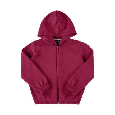 Imagem de Jaqueta em Matelassê Infantil para Menina Guloseima, Vermelho, 4