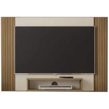 Imagem de Painel Cine para TV até 47 Polegadas Ripado 3D Artely Pinho Off White