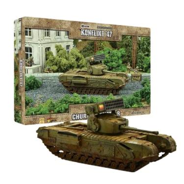 Imagem de Wargames Delivered - Warlord Games Bolt Action Konflikt '47 British Churchill Meteor 28 mm Konflict '47 WWII Miniaturas Modelo para Jogos de Guerra em Miniatura