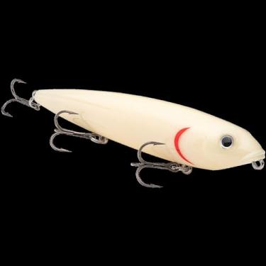 Imagem de Strike King Lures, KVD Mega Dawg Isca rígida, água doce, 15 cm de comprimento, 56 g, água superior, osso, pacote com 1