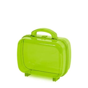 Imagem de Maleta Acrílica para Lembrancinha Amarelo Neon -14 x 12 cm - 1 unidade