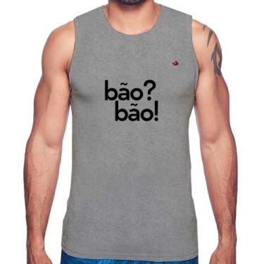 Imagem de Regata Bão Bão! - Foca na Moda, Cinza, GG