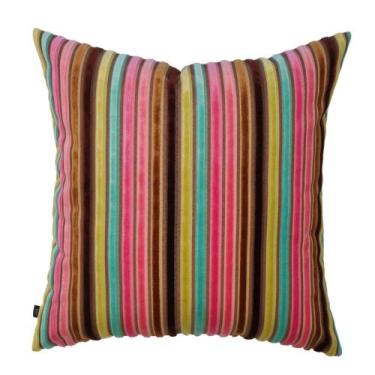 Imagem de Almofada em Listras Collors Quadrada - cazachic, Somente Capa