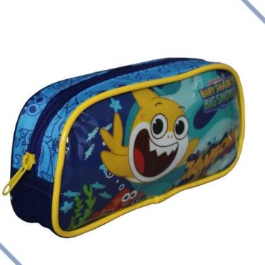 Imagem de Estojo Escolar Infantil Baby Shark Big Show Amarelo - Luxcel