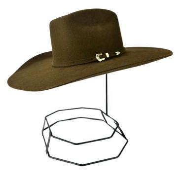 Imagem de Chapéu Carneira Elástica Pralana Country Cross Felt Marrom Café 100% L