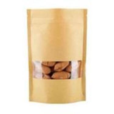 Imagem de Kit C/ 20 Sacos Stand Up Pouch Kraft Zip Lock Visor 10x15cm - Los Temp