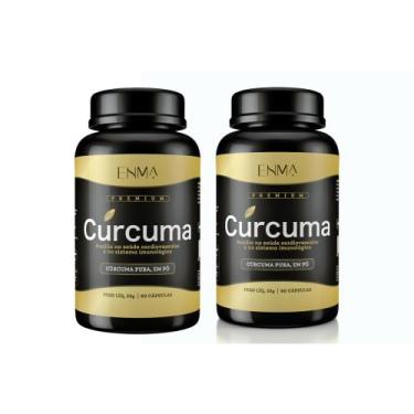 Imagem de Curcum longa Pura com 2 Frascos. 120 Cáps. Total - ENMA