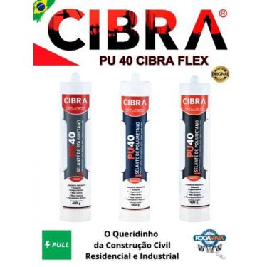 Imagem de Cola Selante Pu 40 De Poliuretano Cibra Flex 400g Adesivo Vedante Calh