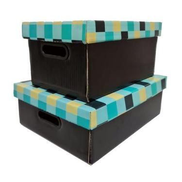 Imagem de KIT 2 Caixas de Papelão  Organizadora Pequena - G4 - RY BEAUTY