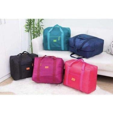 Imagem de Bolsa/ Sacola Dobrável De Viagem Travel Bag Prende Na Mala - oem, Verd