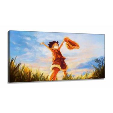 Imagem de Quadro One Piece Para Quarto em Tecido Canvas 130x60 - Wall Frame