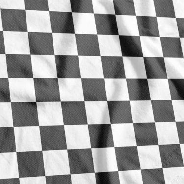 Imagem de TNT Estampado 1,40M 40G Quadriculado BRANCO/PRETO RL-25MTS - Supper