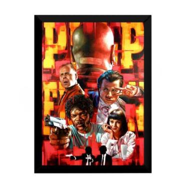 Imagem de Quadro Arte Pulp Fiction Tempo De Violência Poster Moldurado - Fanarte