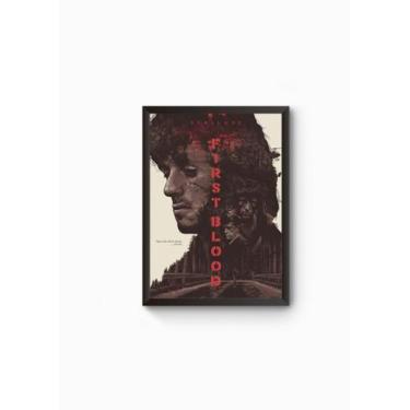 Imagem de Poster Moldurado Rambo Fisrt Blood - Fanarte