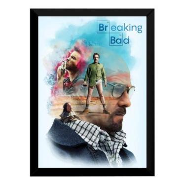Imagem de Quadro Breaking Bad Serie Arte Poster Com Moldura - Fanarte
