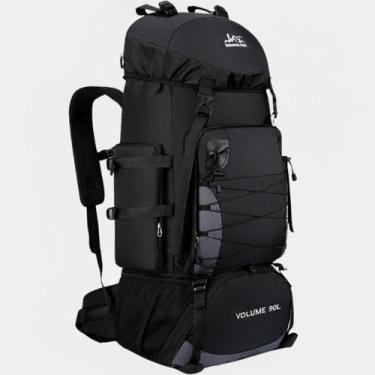 Imagem de Mochila Mochilão Acampamento Mochila Pesca Trilha Viagem Camping 90L R