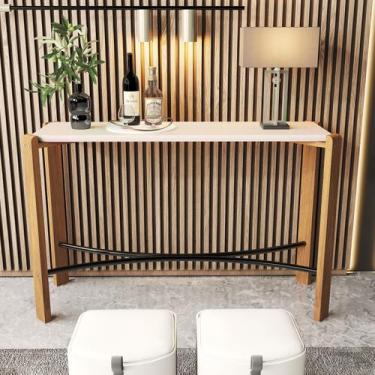 Imagem de Aparador Austria Moderno Sala Estar -Pes Madeira 100 Cm -Off White - M