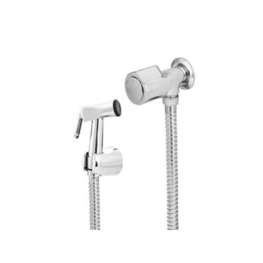 Imagem de Ducha Higiênica Em Metal Cromado Com Flexível De Inox C-40 - Del Metai