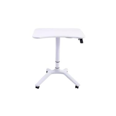 Imagem de LICONG-2019 Mesa de computador móvel, moderna e minimalista, com mesa elevatória, pódio, discurso, pódio, recepção, mesa de computador móvel sobre rodas