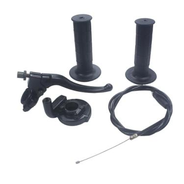Imagem de Adsspro Punho do acelerador de motocicleta 7/20.3 cm 22 mm Quick Twister com cabo do acelerador Alavanca de embreagem de freio para KLX CR CRF EXC XR CRF50 CRF230 50 70 110 125 230 250 Dirt Pit Bike