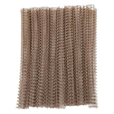 Imagem de Bobinas de Encadernação Em Espiral de 9/16 Polegadas Com Capacidade para 120 FolhasFerro Metálico de Alta Resistência 34 Laços Duplos Tamanho Carta de Passo 3:1 Compatível Com a