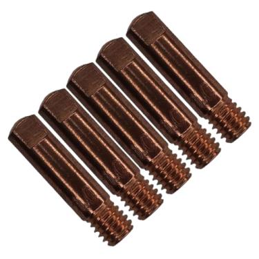 Imagem de Kit 5 Bico De Contato Curto Solda Tocha Mig 1,0mm X 25mm Rosca M6
