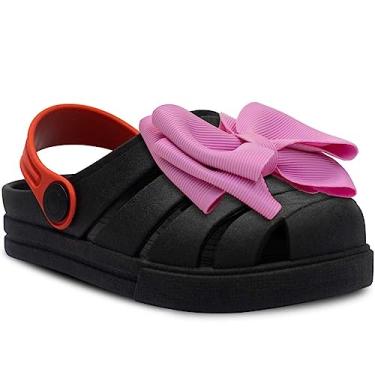 Imagem de Sandalia Babuche Infantil Menina Nº 21 Ao 28 Chinelo Leve 12.106 (Preto, BR, Criança de 1 a 3 anos, Numérico, 20)