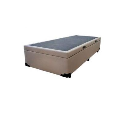 Imagem de Cama Box Baú Solteirão King Blindado Sintético Bege