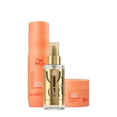 Imagem de Kit Wella Professionals Invigo Nutri-Enrich Reflections Shampoo Máscara Oil 100 (3 produtos)