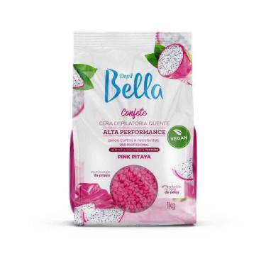 Imagem de Cera Quente Depilatoria Confete Pink Pitaya Depil Bella 1Kg