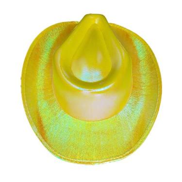 Imagem de Chapéu Cowboy Holográfico Neon + Delineador Face Jewels Strass 5 Pares