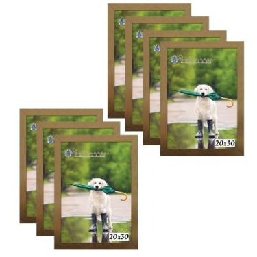Imagem de Kit 7 Molduras Porta Retrato 20X30 Dourado - Santamaria Molduras