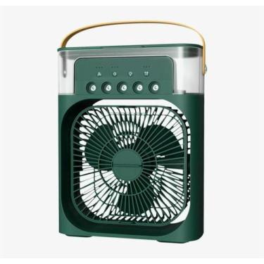 Imagem de Climatizador Com Frio Usb Para Mesa com Água e Gelo - VENTILADORES E C