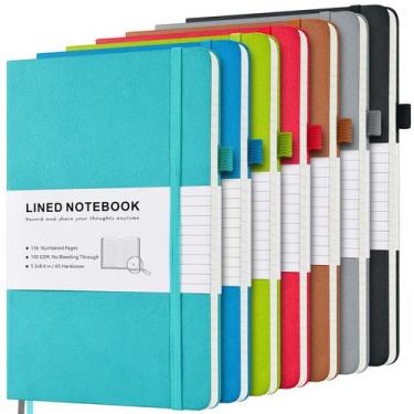 Imagem de Notebook MALEDEN A5 Capa Dura Couro PU - 156 Páginas (100g/m²) - Pacot