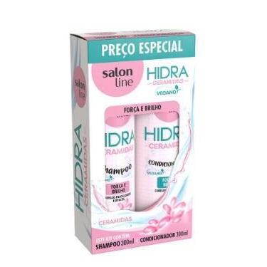 Imagem de Salon Line Kit Sampoo Mais Condicionador 300ML Hidra Ceramidas Vegano