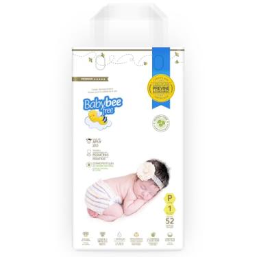 Imagem de FRALDA DERMOPROTETORA BABY BEE FREE MEGA TAMANHO P 3-6 kg 52 Unidades