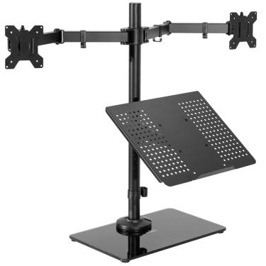 Imagem de Suporte de mesa para monitor duplo e laptop vivo STAND-V003FGL