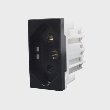 Imagem de Módulo Tomada 2p + t 20A Inova Pro Class Alumbra Black Piano