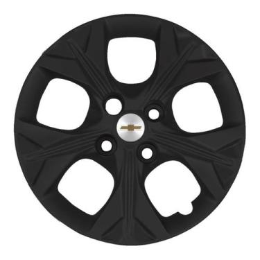 Imagem de Calota 378CB Cubo Baixo Aro 14 Preto Fosco Onix Prisma E - Garagem Onl