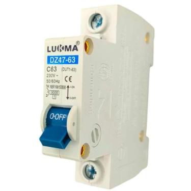 Imagem de Disjuntores Mini Din Unipolar Monopolar Monofásico 1 Fase Curva C Inme