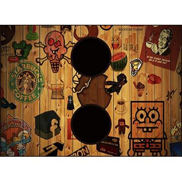 Imagem de Esteira Personalizada Madeira - EST0125 Tuddo Decor multi-colored Tamanho único