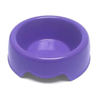 Imagem de Comedouro de Plástico para Cães São Benedito Pet Lilás - Tamanho 3