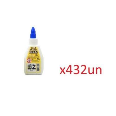 Imagem de Cola Branca Escolar Hero Atacado 432Un De 40Gramas - Lynx Produções